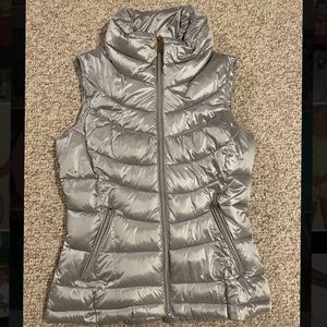 Silver Calvin Klein Puffer Vest
